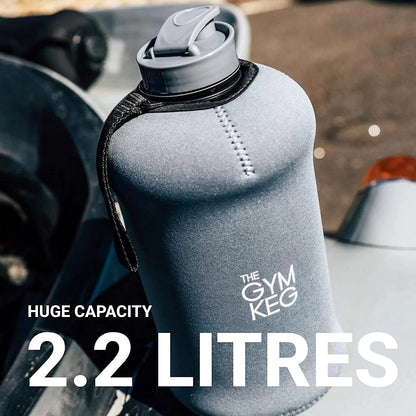 Insulated Half Gallon Sports Water Bottle - 74.4 Fl Oz (2.2 L) Gym Keg