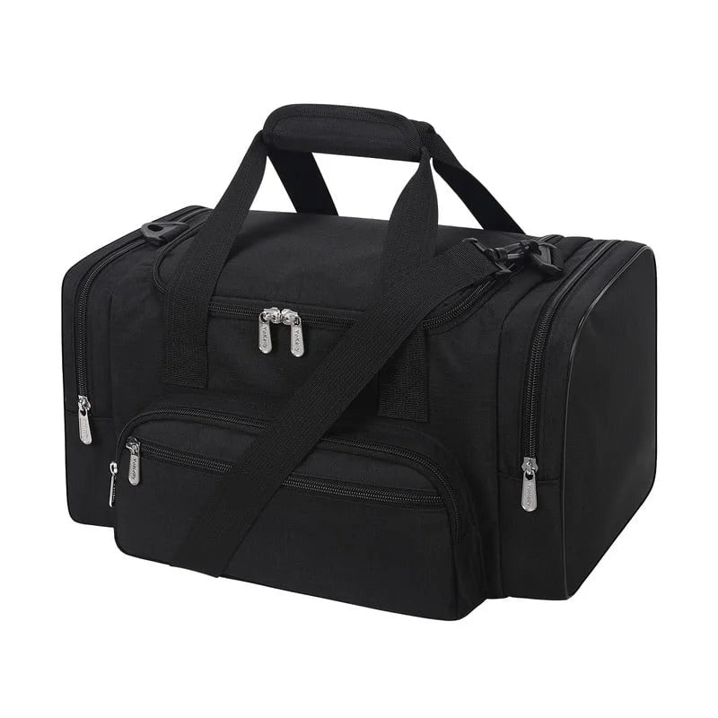 17-Inch Small Duffel Weekender Bag for Travel and Gym, Black