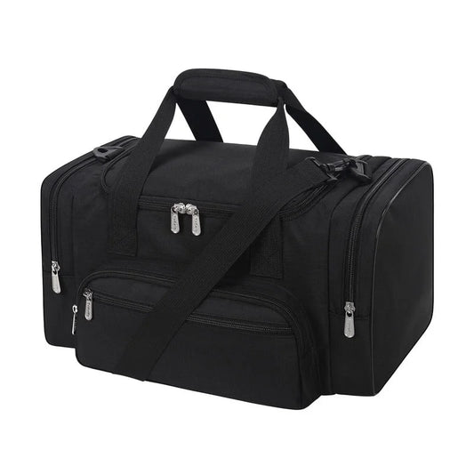 17-Inch Small Duffel Weekender Bag for Travel and Gym, Black