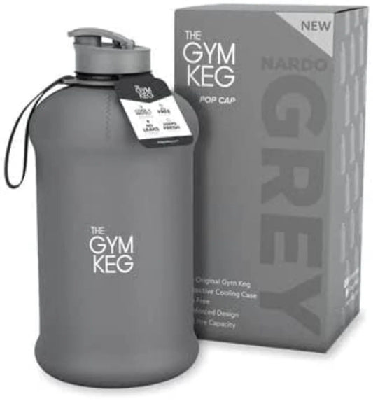 Insulated Half Gallon Sports Water Bottle - 74.4 Fl Oz (2.2 L) Gym Keg