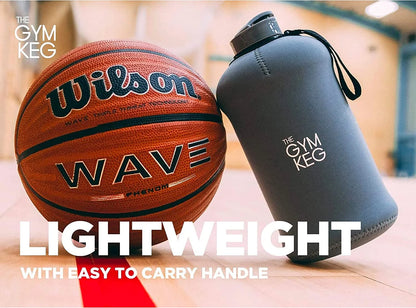 Insulated Half Gallon Sports Water Bottle - 74.4 Fl Oz (2.2 L) Gym Keg